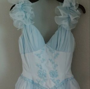 Vintage Pale Blue Mike Benet Gown